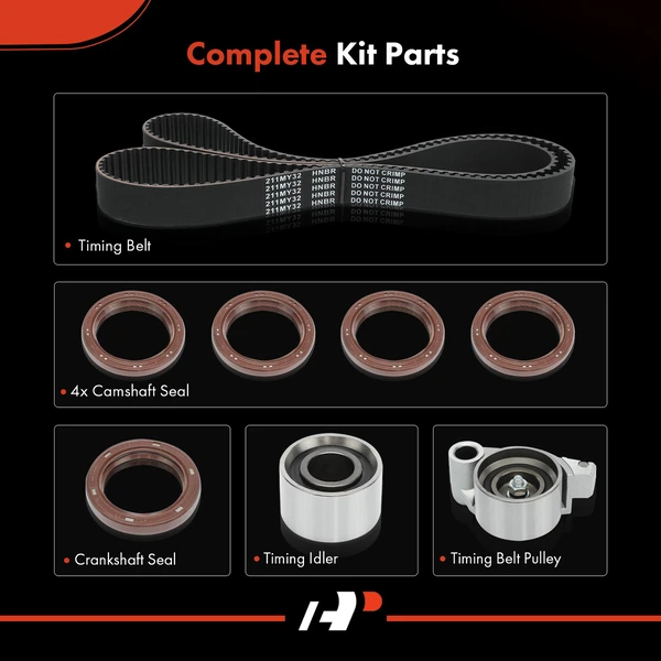 8 Pcs Timing Belt Kit for Lexus ES300 ES330 RX330 Toyota Camry Sienna 3.0L 3.3L
