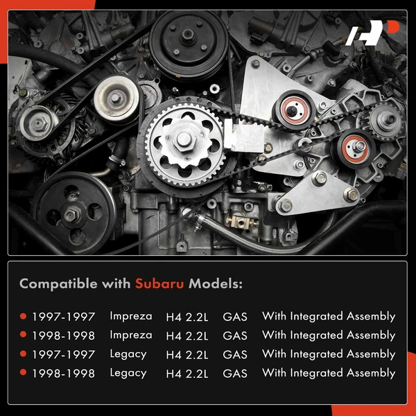 8 Pcs Timing Belt Kit for Subaru Impreza Legacy 1997-1998 2.2L