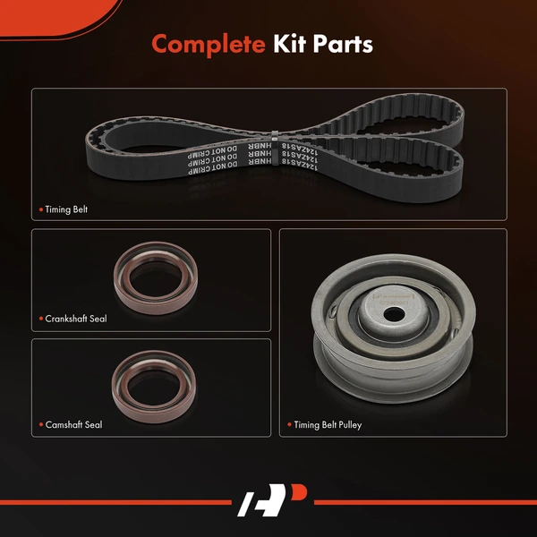 4 Pcs Timing Belt Kit for Volkswagen Jetta 1993-1999 Passat 1993-1996 Golf