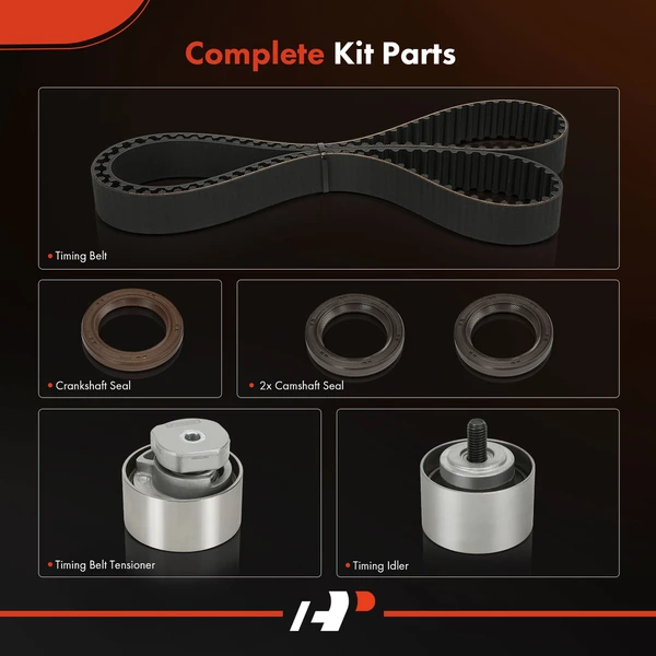 A-Premium APTBK708 Timing Belt + Timing Belt Tensioner + Timing Idler + Camshaft Seal + Crankshaft Seal