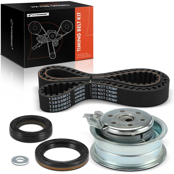 4 Pcs Engine Timing Belt Kit for Volkswagen Beetle Jetta Golf Jetta City L4 2.0L