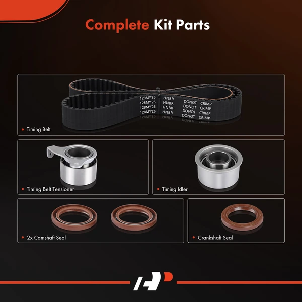 6 Pcs Timing Belt Kit for Toyota Paseo 1992-1999 Tercel 1995-1999 1.5L GAS