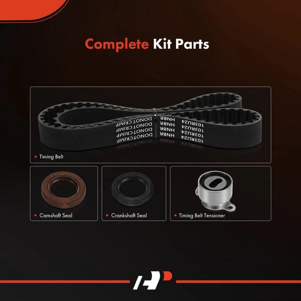 4 Pcs Timing Belt Kit for Honda Civic 1992-1995 L4 1.5L VX GAS