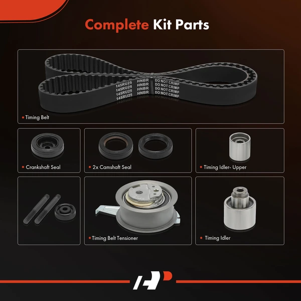 7 Pcs Timing Belt Kit for Audi A3 15-16 VW Golf Passat Jetta Beetle 2.0L Diesel