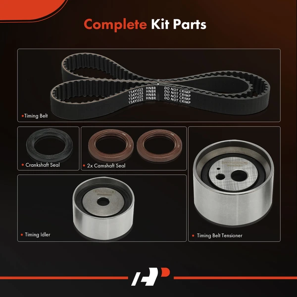 6 Pcs Timing Belt Kit for Kia Spectra 2000-2004 Sephia 1998-2001 L4 1.8L GAS DOHC