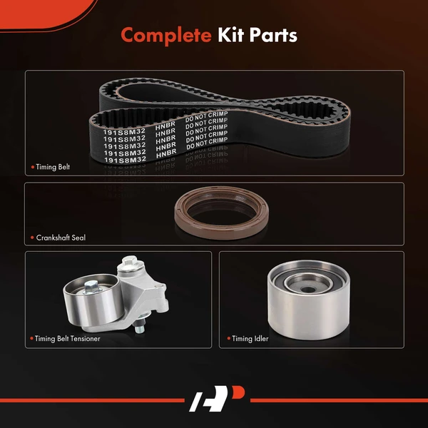 4 Pcs Timing Belt Kit for Honda Passport 1998-2002 Acura SLX Isuzu Axiom Trooper