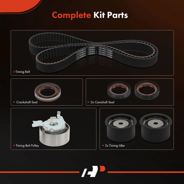 7 Pcs Timing Belt Kit for Isuzu Amigo 98-00 Rodeo 98-03 Chevy LUV 98 2.2L