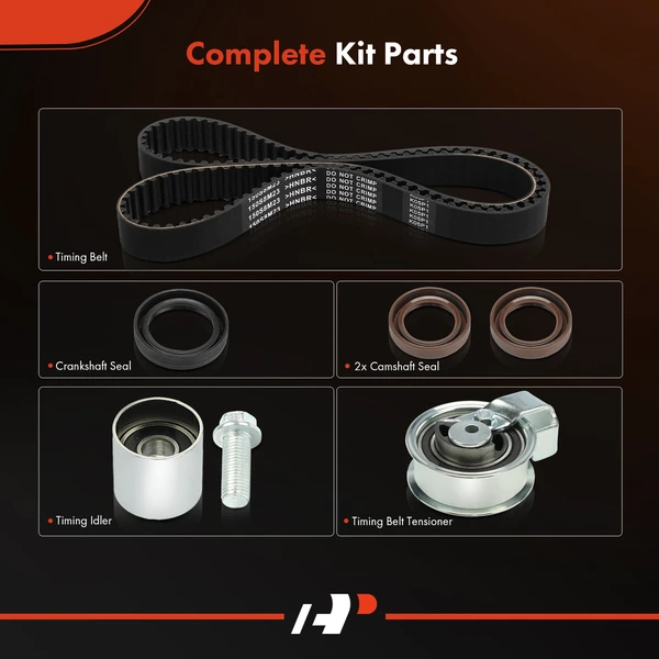 6 Pcs Timing Belt Kit for Audi A4 1999-2006 A4 Quattro Volkswagen Passat 2001-2005