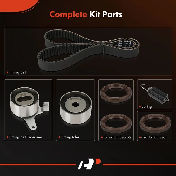 6 Pcs Timing Belt Kit for Mazda Protege 1998-2003 L4 1.5L 1.6L GAS DOHC