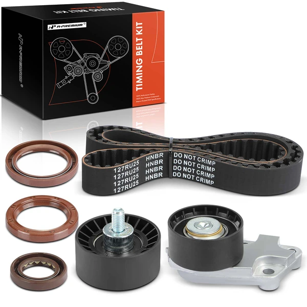 6 Pcs Timing Belt Kit for Daewoo Lanos L4 1.6L GAS DOHC Naturally Aspirated