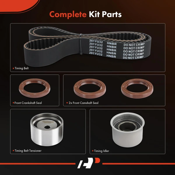 6 Pcs Timing Belt Kit for Mitsubishi Montero 2001-2006 V6 3.5L 3.8L