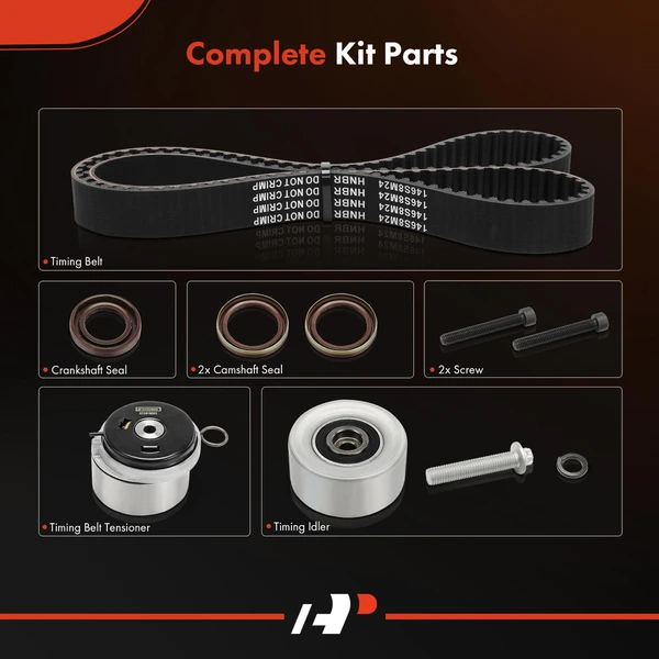 8 Pcs Timing Belt Kit for Chevrolet Aveo 09-11 Cruze Pontiac Saturn Suzuki DOHC
