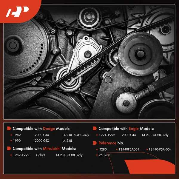 Engine Timing Belt for Dodge Eagle 2000 GTX Mitsubishi Galant L4 2.0L 122 Tooth