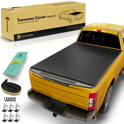 4.5 FT Soft Roll-up Short Truck Bed Tonneau Cover