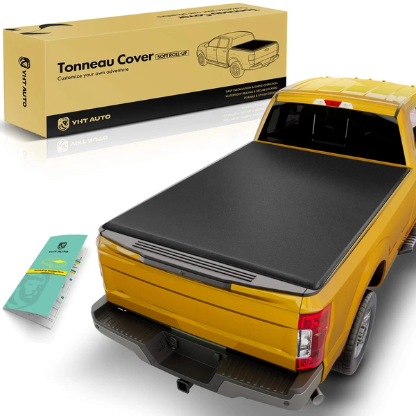 5.42 FT Bed Soft Roll-up Tonneau Cover with Auto Locking for 2004-2022 Ford F-150