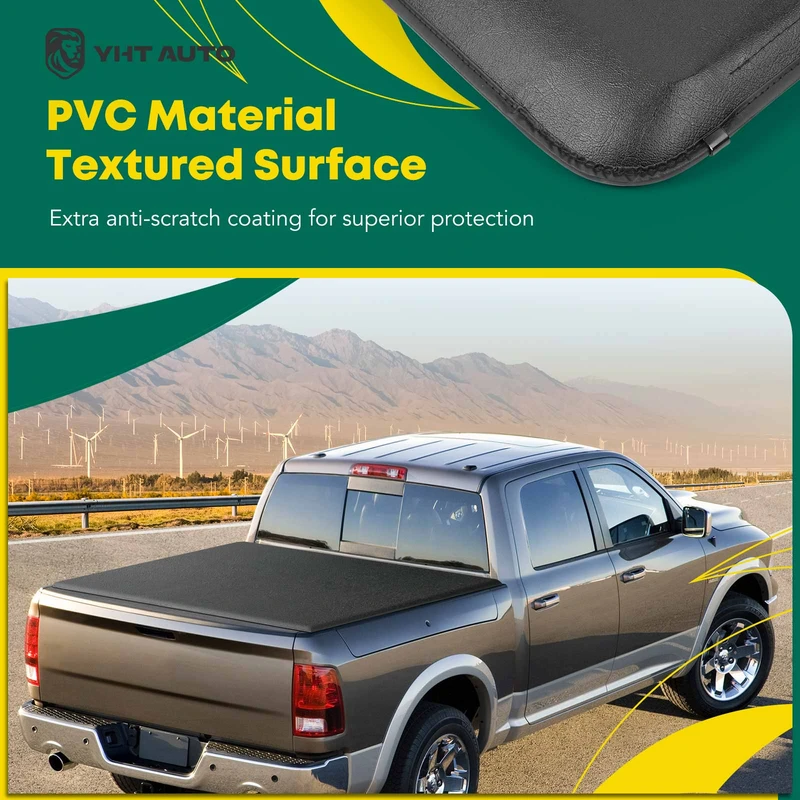 6.5 FT Bed Soft Roll-up Tonneau Cover with Auto Locking for 2014-2021 Toyota Tundra