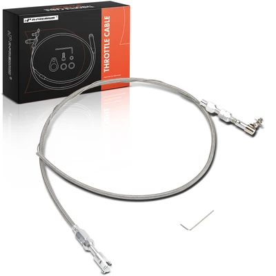 35.43 Inch Braided Stainless Steel Throttle Cable Assembly