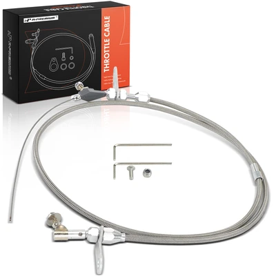 46.46 Inch Braided Stainless Steel Kickdown Cable