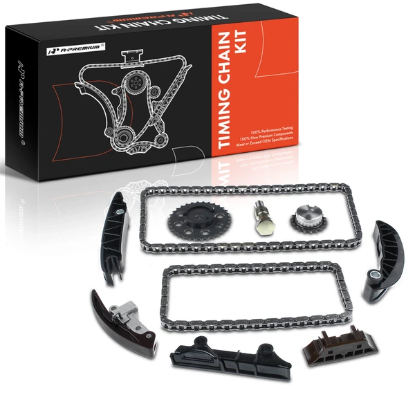 10 Pcs Engine Timing Chain Kit for Audi Q7 VW Volkswagen CC Passat Touareg V6 3.6L