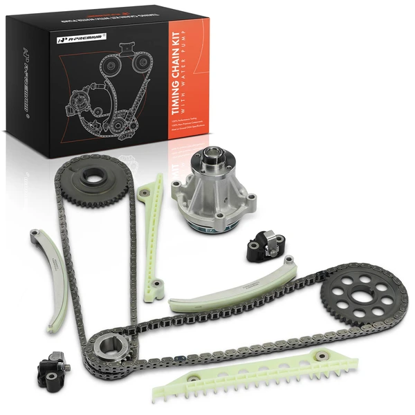 12 Pcs Timing Chain & Component Kit with Water Pump for 2002-2006 Ford F-150