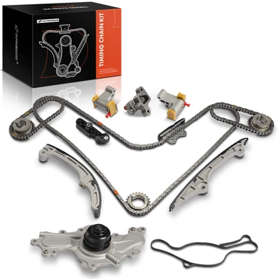 14 Pcs Engine Timing Chain Kit with Water Pump