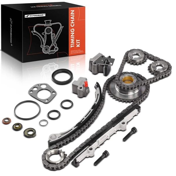 10 Pcs Engine Timing Chain Kit for Nissan Frontier 1998-2004 Altima L4 2.4L DOHC