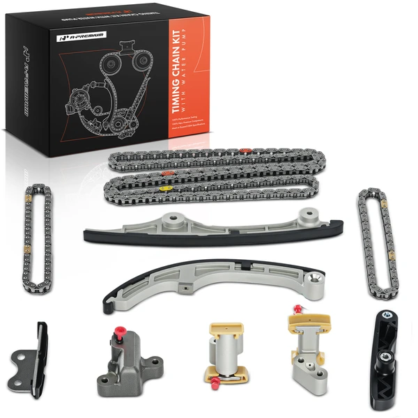 10 Pcs Engine Timing Chain Kit for 2008-2009 Ford Taurus X