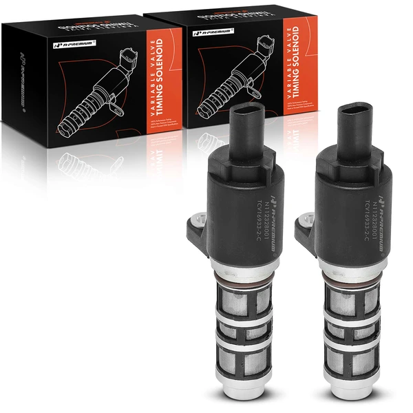 2 Pcs Intake & Exhaust Variable Valve Timing Solenoid for Chevrolet Spark 2013-2015