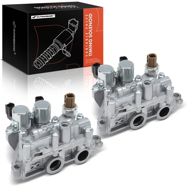 2 Pcs Variable Valve Timing Solenoid for Honda Accord 08-12 Pilot Odyssey Acura RDX