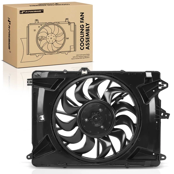 Single Radiator Fan Assembly with Brushless Motor for 2023-2024 Jeep Compass