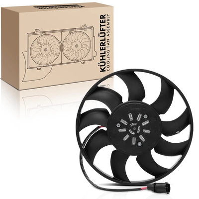 Single Driver Engine Radiator Cooling Fan with Brushless Motor Assembly