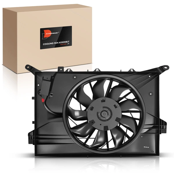 Single Radiator Cooling Fan Assembly with Brushless Motor for Volvo S60 XC70 S80 V70