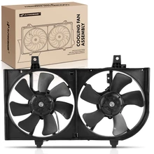 Dual Engine Cooling Fan Assembly with Brushed Motor