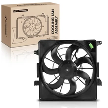 Single Radiator Cooling Fan Assembly with Shroud for 2011-2016 Kia Sportage