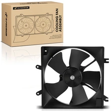 Front Radiator Fan Motor with Shroud for 2000-2004 Kia Spectra