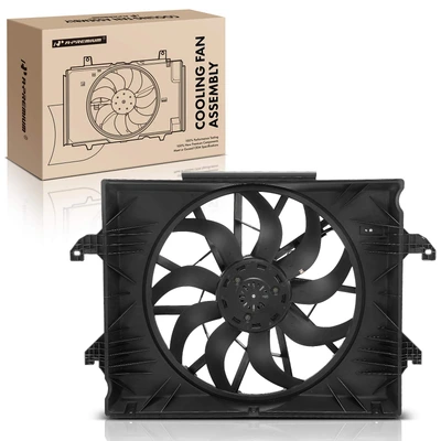 Single Radiator Cooling Fan Assembly with Shroud