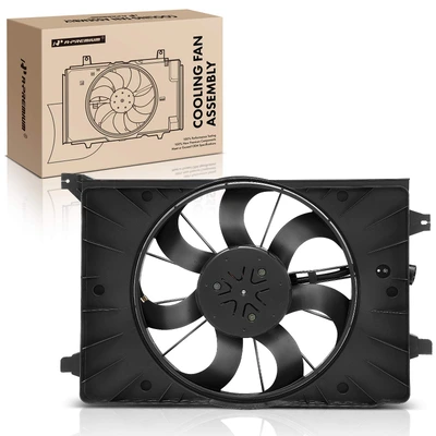 Single Radiator Cooling Fan Assembly with Brushless Motor