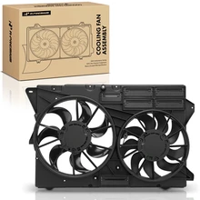 Engine Radiator Cooling Dual Fan Assembly with Shroud for 2013-2019 Ford Explorer