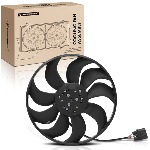 Engine Radiator Cooling Fan Assembly with Brushless Motor for 2020-2023 Porsche 718 Spyder