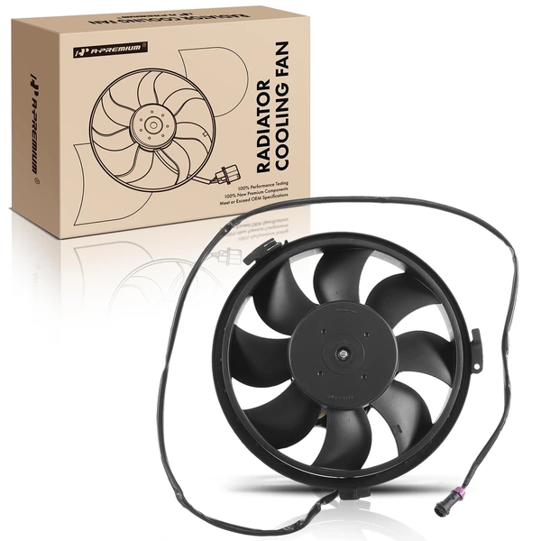 Radiator Engine Cooling Fan Assembly for Audi A4 A6 A8 Quattro VW Passat 96-01