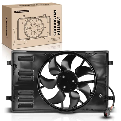 Single Radiator Cooling Fan Assembly with Brushless Motor