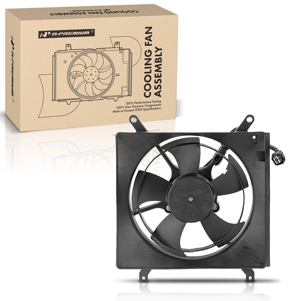 Engine Radiator Cooling Fan Assembly with Shroud for 2002-2007 Suzuki Aerio