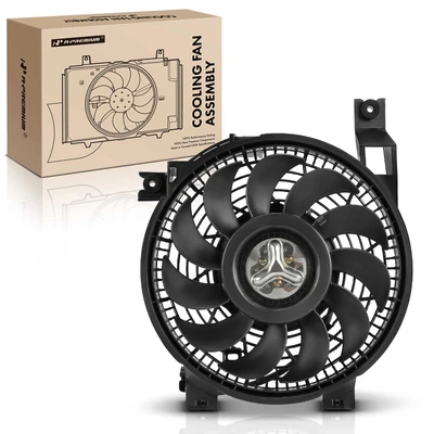 Single AC Condenser Cooling Fan with Shroud Assembly