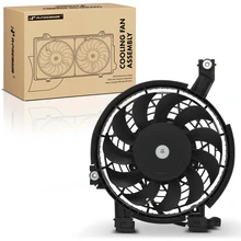 Passenger AC Condenser Fan Assembly with Shroud for 2003-2009 Lexus GX470