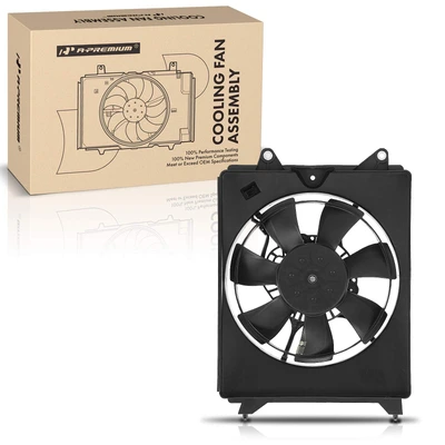 Right AC Condenser Cooling Fan Assembly with Shroud