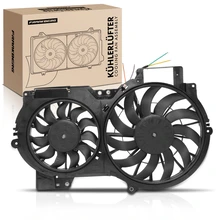 Dual Engine Radiator Cooling Fan with Shroud Assembly
