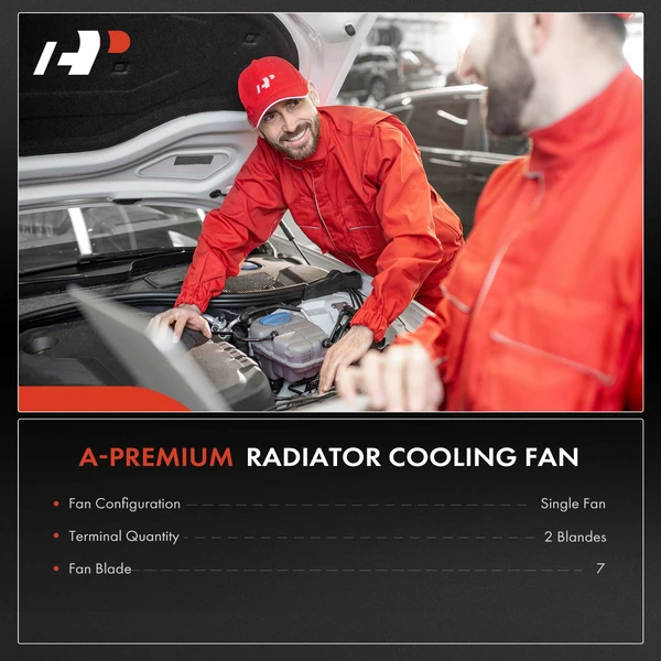 Radiator Cooling Fan Assy with Shroud for Hyundai Excel Scoupe Mitsubishi Precis