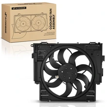 Radiator Cooling Fan Assembly with Shroud for 2011-2017 BMW 535i GT xDrive