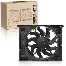Single Engine Radiator Cooling Fan with Shroud Assembly for 2019-2023 BMW 330i