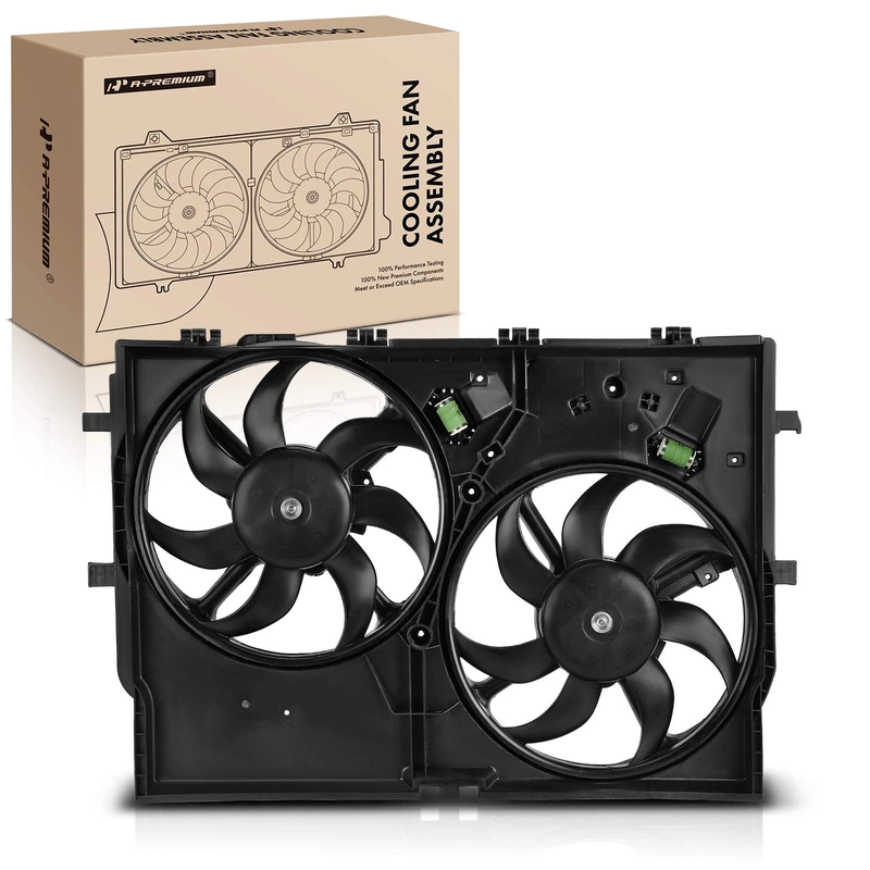 Dual Radiator Cooling Fan Assembly for Ram ProMaster 1500 2500 3500 3.0L Diesel